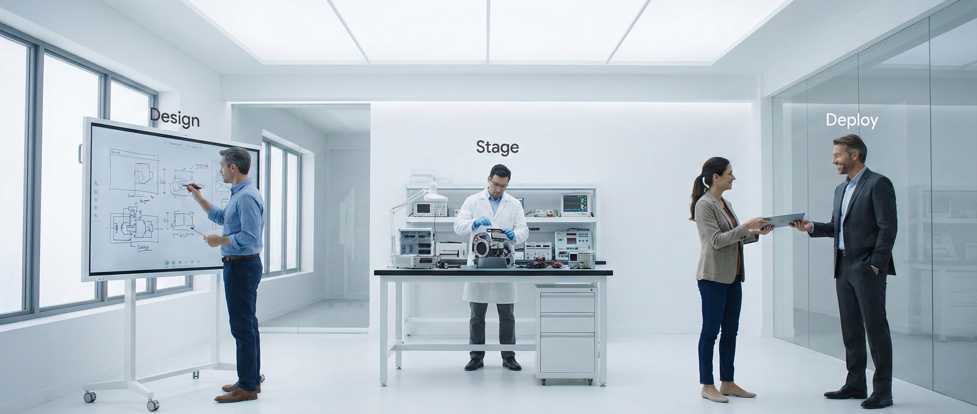 Turnkey Services — Design, Stage, Deploy journey