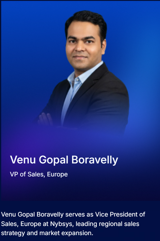 Venu Gopal Boravelly — Head of Sales - Europe